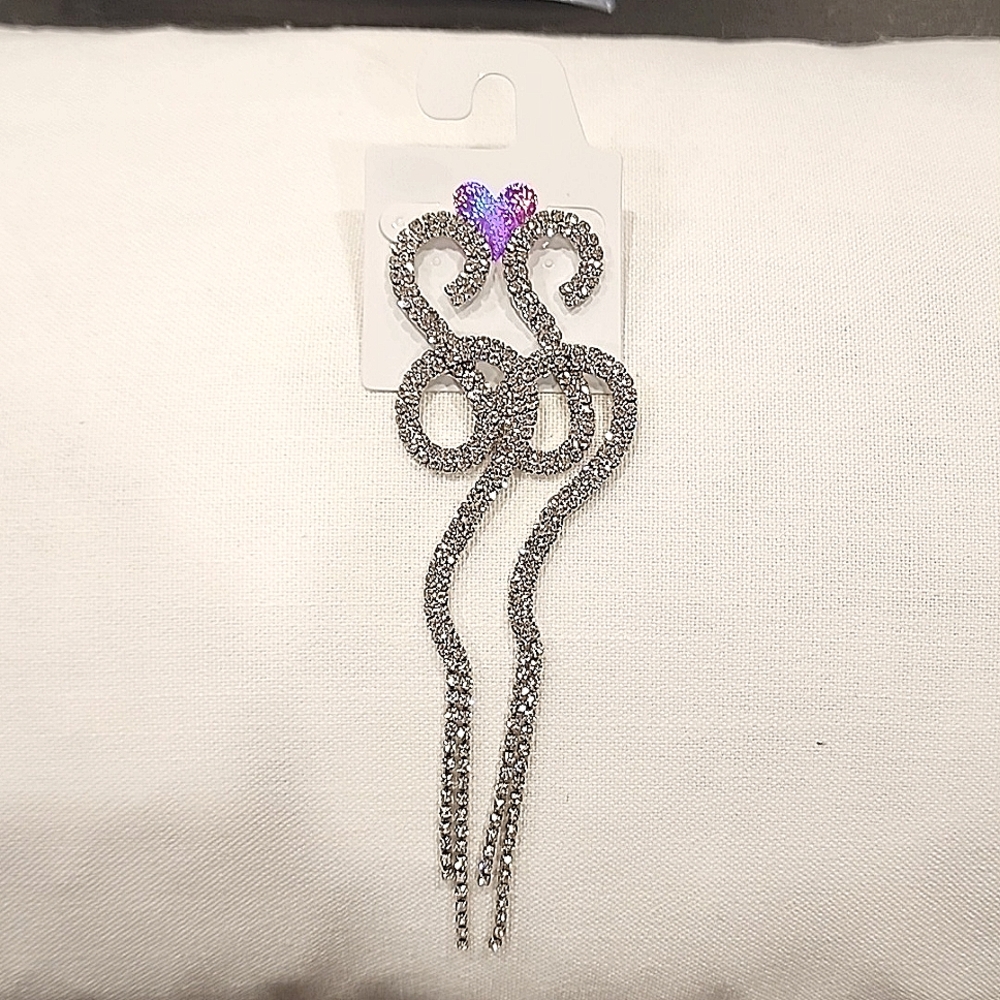 NWT Rhinestone Earrings w/ Posts